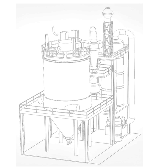 Spray roaster for titanium dioxide (TiO₂) production